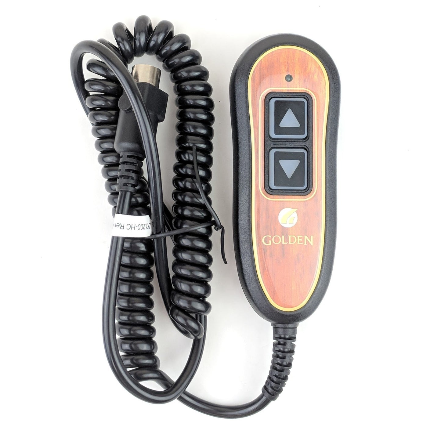 Golden Technologies - Remote Hand Control Pendant - 2 Button - 5 Pin Connector - Woodgrain - ZK1200-HC-1