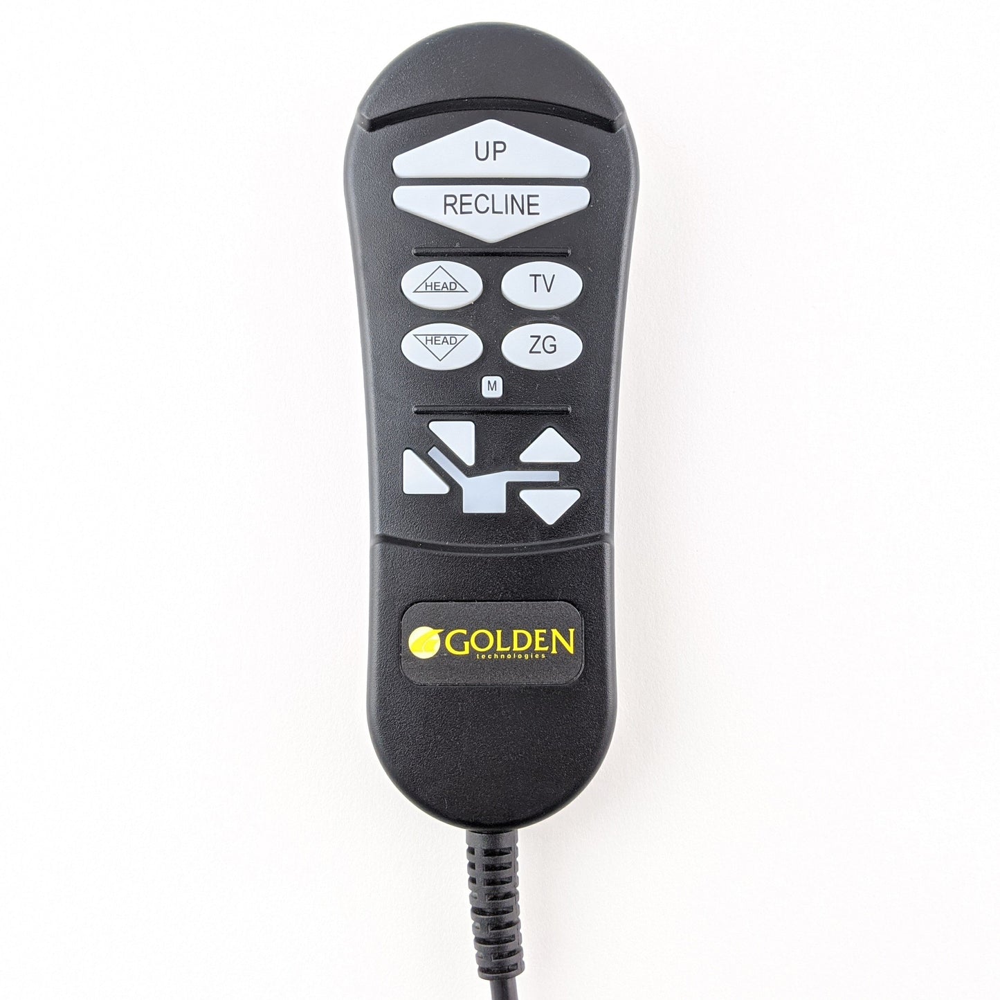 Golden Technologies - Remote Hand Control Pendant - Seat Lift Chair Recliner - 11 Button with Power Headrest Pillow - 7 Pin Connect - ZKAD-HR-1