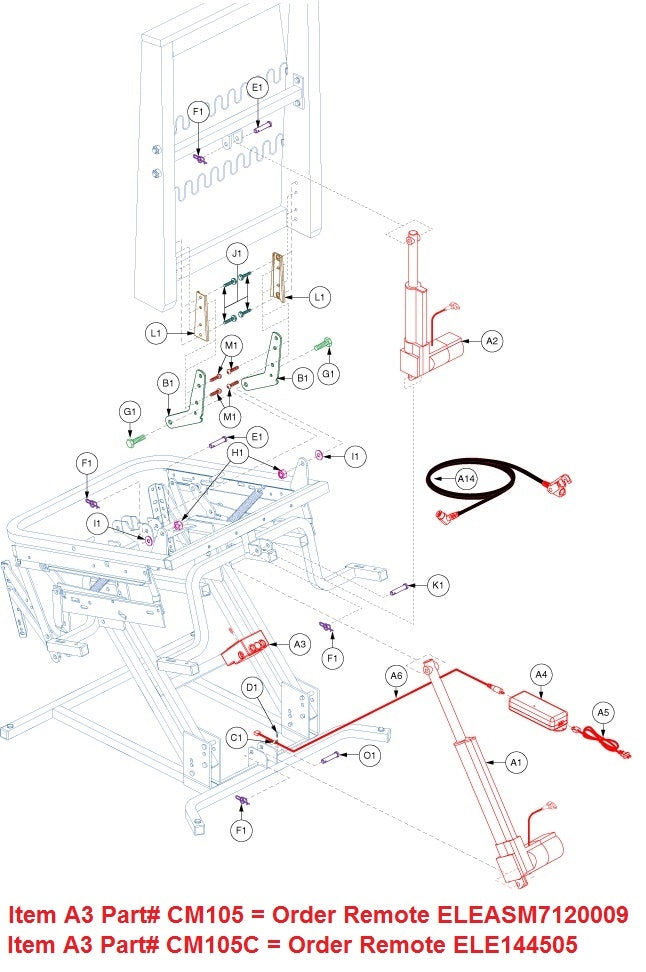 Remote - ELE144505 - HSW208E - 6 Wire
