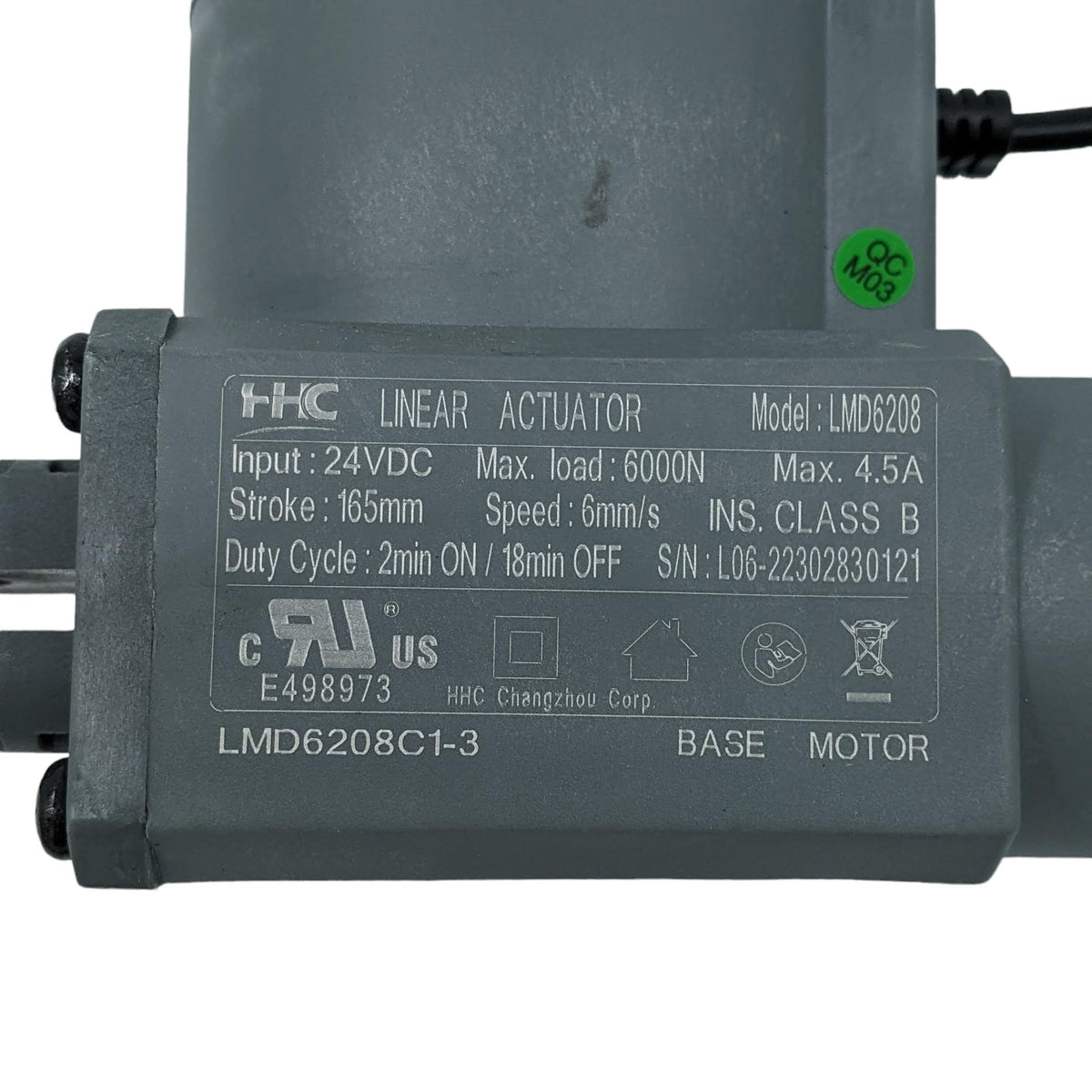 Lift Chair Motor MOT1707192 LMD6208CU3N Lift Recliner Parts