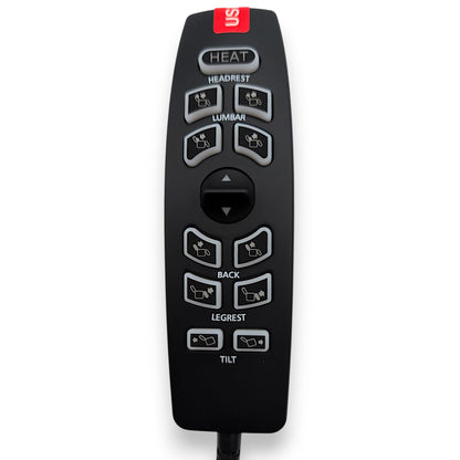 Remote Hand Control Pendant (Mega Motion/Pride Mobility) | HW110K-H-KB | CTL2303094 | 11 Button with Toggle & 5 pin connector